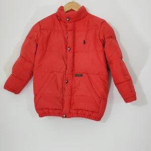 Polo Ralph Lauren Red Down Filled Jacket. Size Medium
